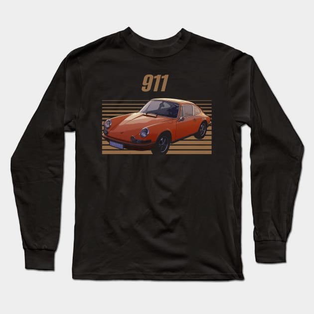 Porsche 911 1963 Awesome Automobile Long Sleeve T-Shirt by NinaMcconnell